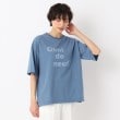 ザンパ(ZAMPA)の五分袖ロゴプリントクルーTシャツ ブルー(092)