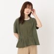 ザンパ(ZAMPA)の【セール！】異素材切り替えタックドロストプルオーバー カーキ(027)