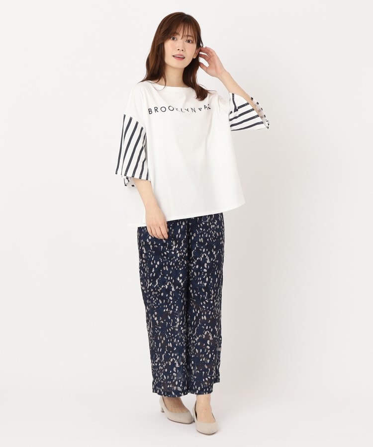ザンパ(ZAMPA)の【五分袖】プリントロゴ＆袖ストライプTシャツ10