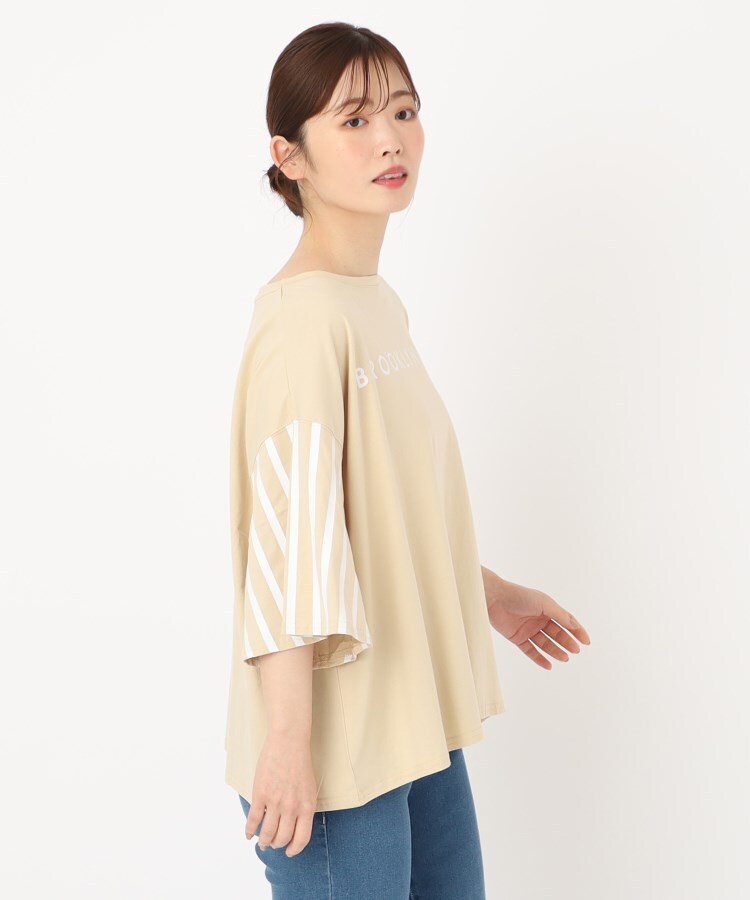ザンパ(ZAMPA)の【五分袖】プリントロゴ＆袖ストライプTシャツ13