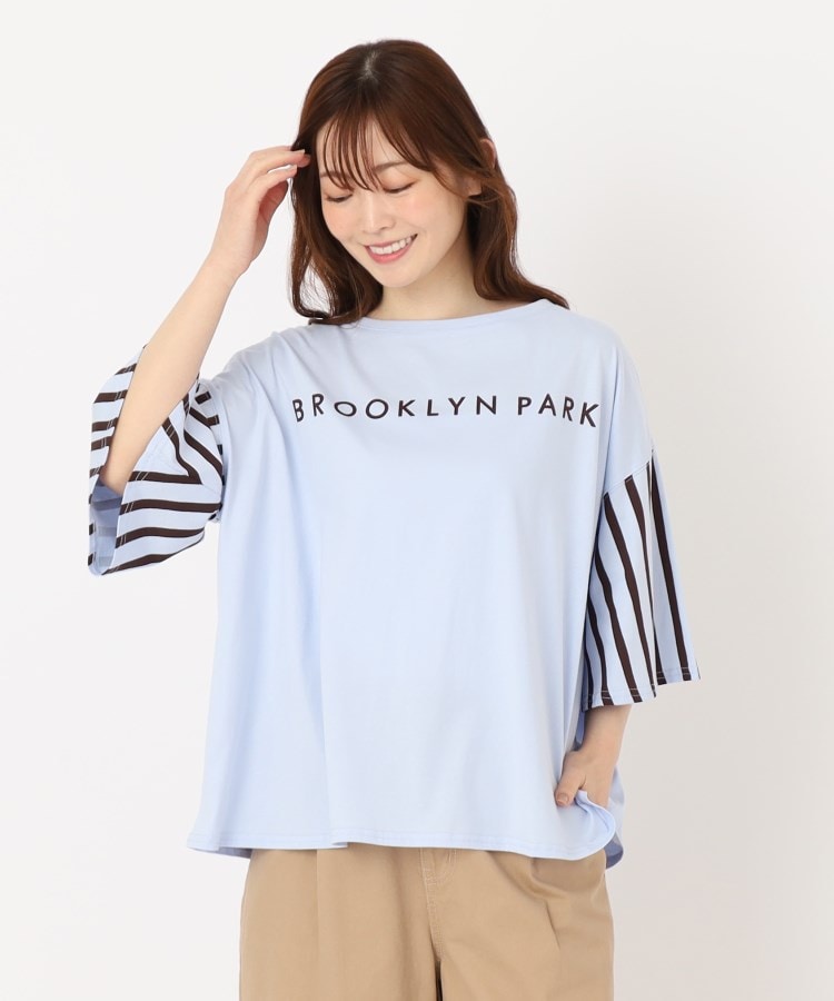 ザンパ(ZAMPA)の【五分袖】プリントロゴ＆袖ストライプTシャツ23