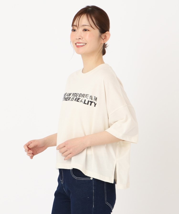 ザンパ(ZAMPA)の【五分袖】スパンコール使いロゴワイドTシャツ8
