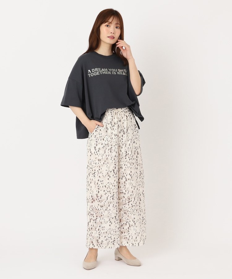 ザンパ(ZAMPA)の【五分袖】スパンコール使いロゴワイドTシャツ13