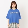ザンパ(ZAMPA)の【五分袖】スパンコール使いロゴワイドTシャツ1