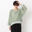ザンパ(ZAMPA)の【秋も着られる】ロゴタンクトップ＋シアープルオーバー ライトグリーン(020)