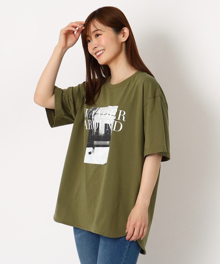 ザンパ(ZAMPA)のフォトプリントラウンドヘムTシャツ13