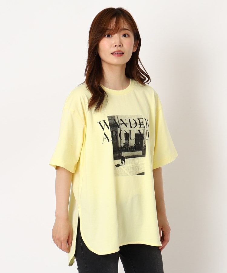 ザンパ(ZAMPA)のフォトプリントラウンドヘムTシャツ16