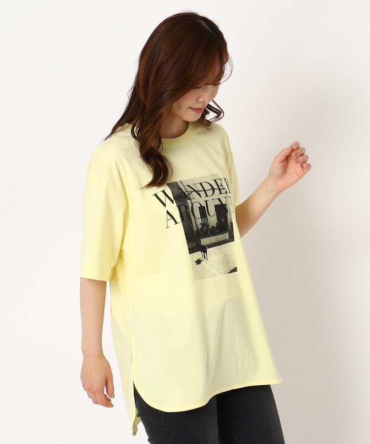 ザンパ(ZAMPA)のフォトプリントラウンドヘムTシャツ17