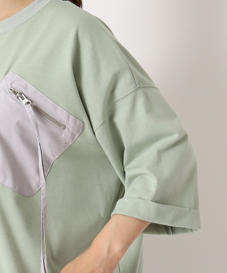 ザンパ(ZAMPA)のデザインジップポケットワイドTシャツ5