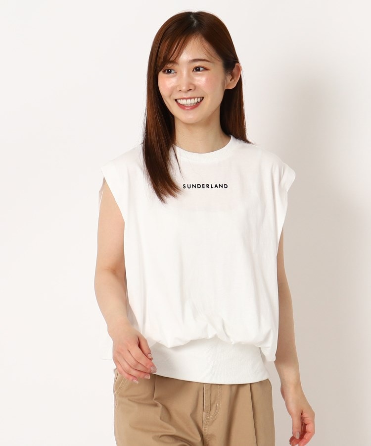 ザンパ(ZAMPA)の【SALE！！】リブ使いロゴノースリーブカットソー9