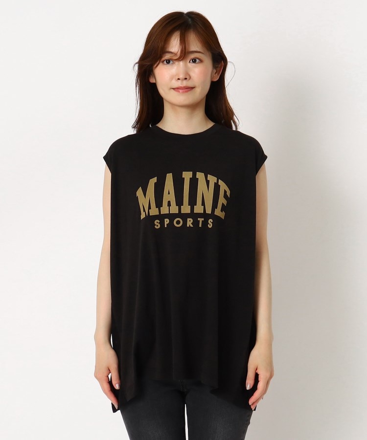 ザンパ(ZAMPA)の【SALE/秋はインナーで！！】カレッジロゴノースリーブカットソー1