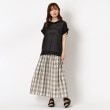 ザンパ(ZAMPA)の【SALE！！】ロゴインナー付きシアーニットギャザープルオーバー22