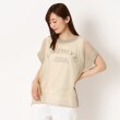 ザンパ(ZAMPA)の【SALE！！】ロゴインナー付きシアーニットギャザープルオーバー ベージュ(052)