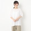 ザンパ(ZAMPA)の【五分袖・秋も着られる】トリコット異素材切替タックチュニック9