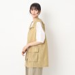 ザンパ(ZAMPA)の【秋も着られる】フーディーミリタリーハーフジレ24
