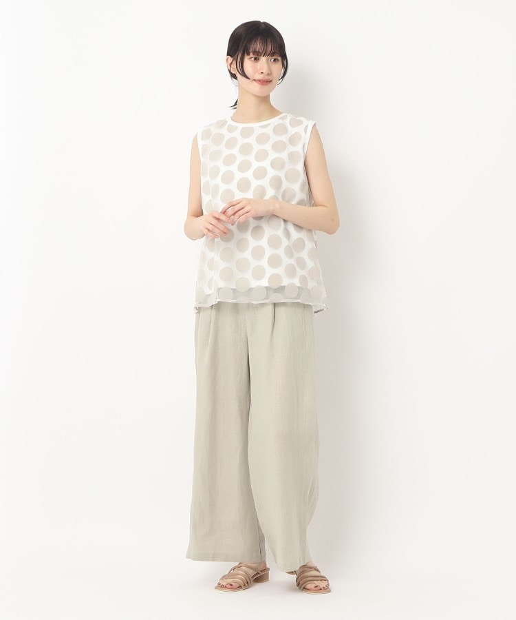 ザンパ(ZAMPA)の【セール！】麻キャンバスワイドストレートパンツ18