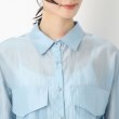 ザンパ(ZAMPA)の【秋も着られる】抜き衿ワイドスリーブシアーシャツ4