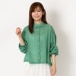 ザンパ(ZAMPA)のガーゼワイドシャツ グリーン(022)