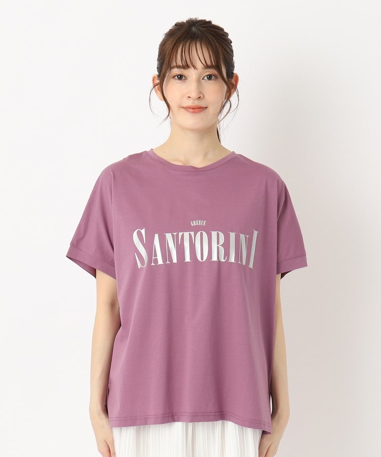 ザンパ(ZAMPA)の箔プリントルーズTシャツ1