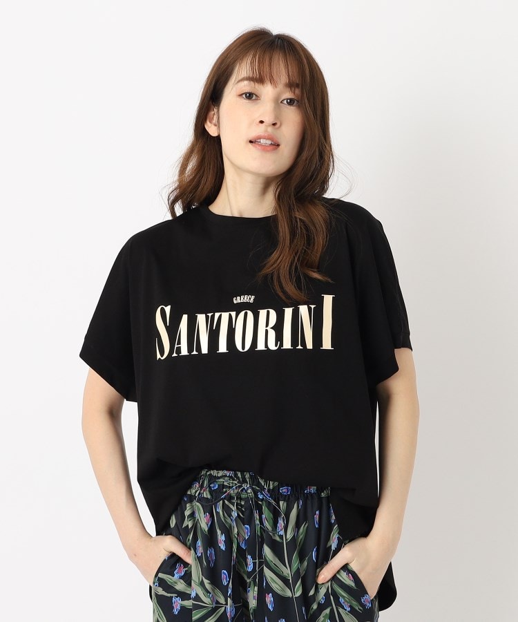 ザンパ(ZAMPA)の箔プリントルーズTシャツ ブラック(019)