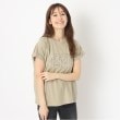 ザンパ(ZAMPA)のスパンコールロゴドルマンTシャツ ベージュ(052)
