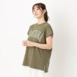ザンパ(ZAMPA)のドルマンカレッジロゴTシャツ カーキ(027)