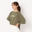 ザンパ(ZAMPA)の【五分袖】フレアスリーブロゴTシャツ カーキ(027)