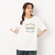 ザンパ(ZAMPA)のツイードロゴ刺しゅうTシャツ オフホワイト(003)