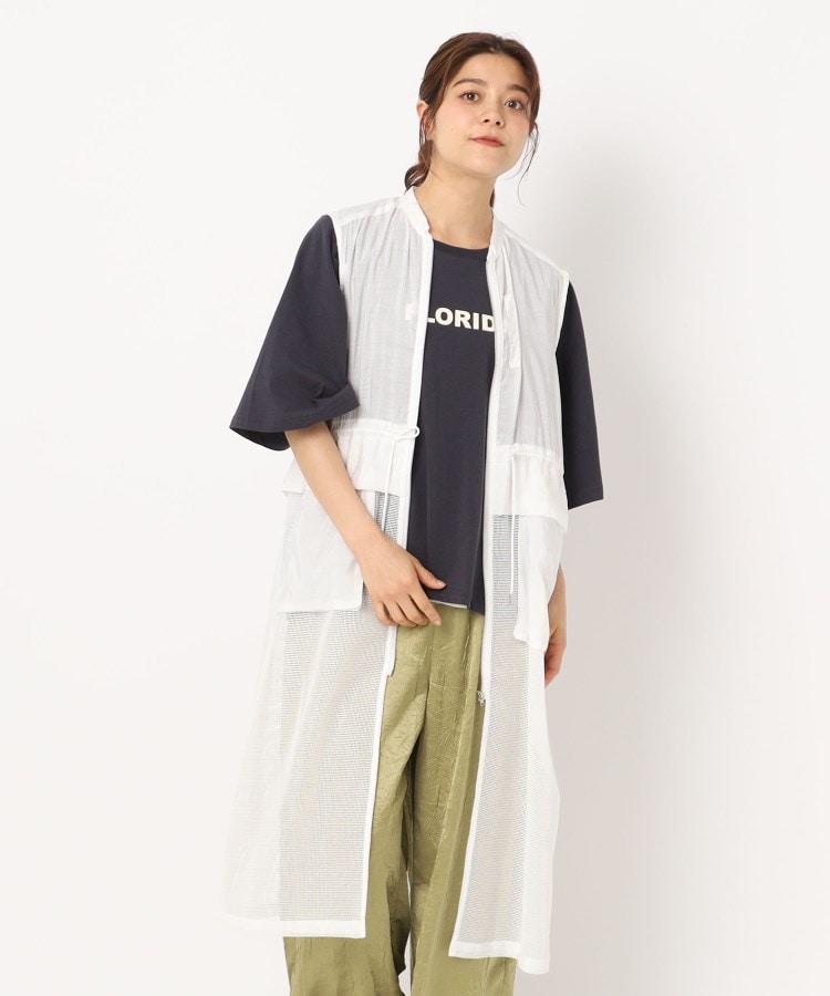 ザンパ(ZAMPA)の【SALE】切替メッシュロングミリタリージレ オフホワイト(003)
