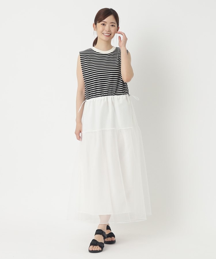 ザンパ(ZAMPA)の【SALE！！】ボーダーチュール切替ワンピース12