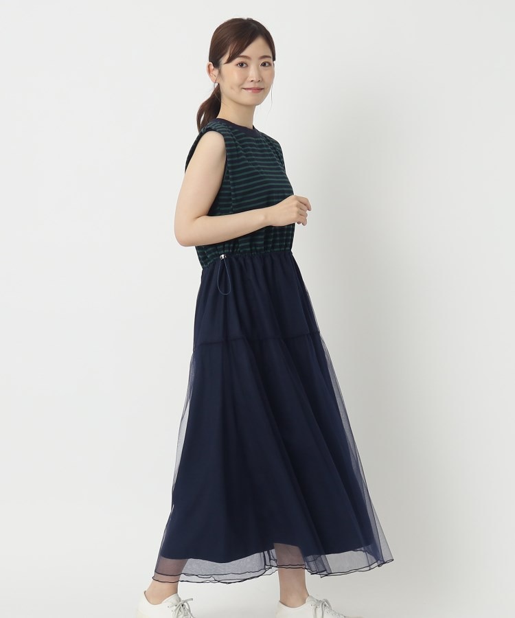 ザンパ(ZAMPA)の【SALE！！】ボーダーチュール切替ワンピース18