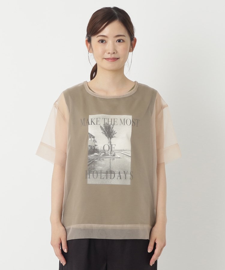 ザンパ(ZAMPA)の【SALE】リゾートプリントタンク＋オーガンジートップスSET1