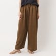 ザンパ(ZAMPA)の【SALE】サテンワッシャーイージーコクーンパンツ ブラウン(040)