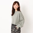 ザンパ(ZAMPA)のラメ裏毛ショートボリュームスリーブプルオーバー グレー(012)
