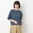 ザンパ(ZAMPA)のスタッズロゴショートスウェット ネイビー(094)