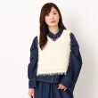 ザンパ(ZAMPA)のフリンジテープショートジレベスト ライトベージュ(051)