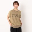 ザンパ(ZAMPA)のフレンチスリーブロゴトップス モカブラウン(042)