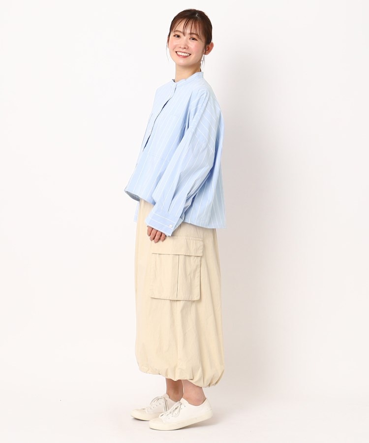 ザンパ(ZAMPA)の先染めストライプショートドロストシャツ25