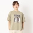 ザンパ(ZAMPA)の箔デザインロゴクルーTシャツ グリーン(025)
