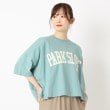 ザンパ(ZAMPA)のカレッジロゴビッグシルエットTシャツ ブルーグリーン(097)