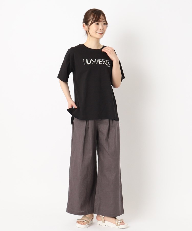 ザンパ(ZAMPA)の麻キャンバスタックワイドパンツ12