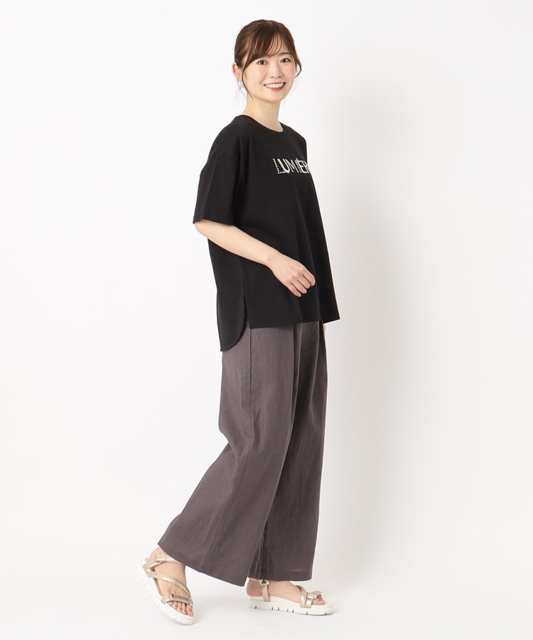 ザンパ(ZAMPA)の麻キャンバスタックワイドパンツ13