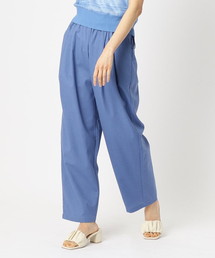 TURN BACK WAIST WIDE PANTS