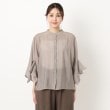 ザンパ(ZAMPA)のシアーデザインスリーブブラウス1