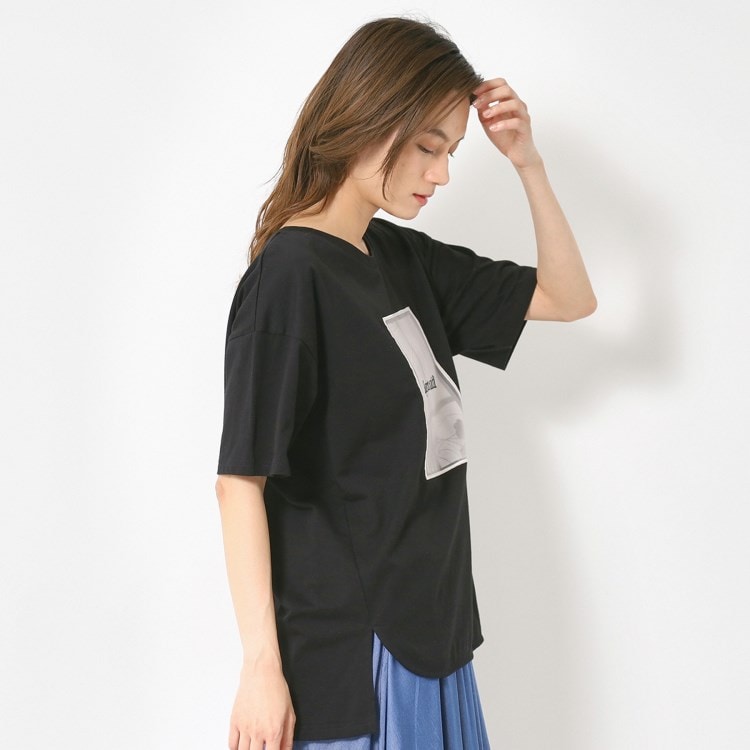 ザンパ(ZAMPA)のフォトプリントシアーレイヤードプルオーバー Ｔシャツ