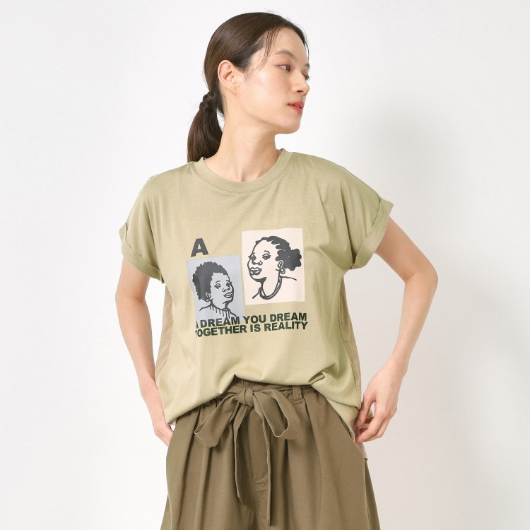 ザンパ(ZAMPA)のフェイスモチーフロゴドルマンTシャツ Ｔシャツ