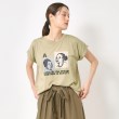 ザンパ(ZAMPA)のフェイスモチーフロゴドルマンTシャツ カーキ(027)