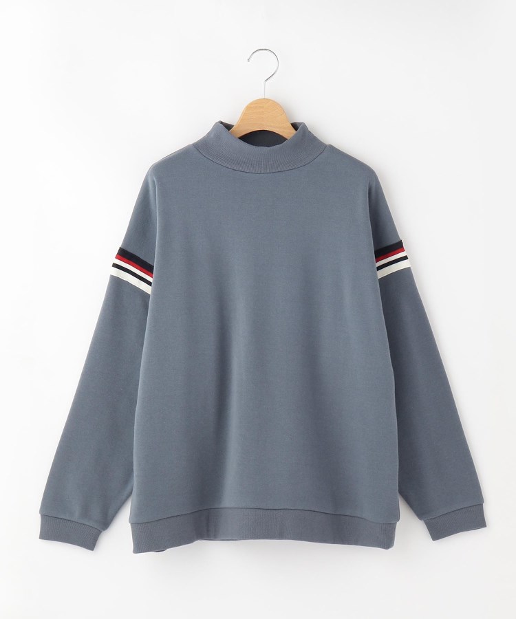 オフプライスストア(ウィメン)(OFF PRICE STORE(Women))のmyke 裏起毛袖ラインプルオーバー ブルー(092)