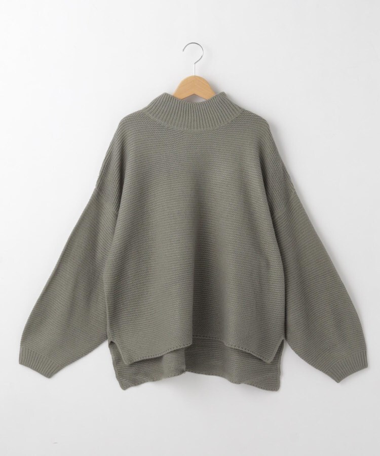 オフプライスストア(ウィメン)(OFF PRICE STORE(Women))のmyke ガーター編みニットプルオーバー グリーン(022)