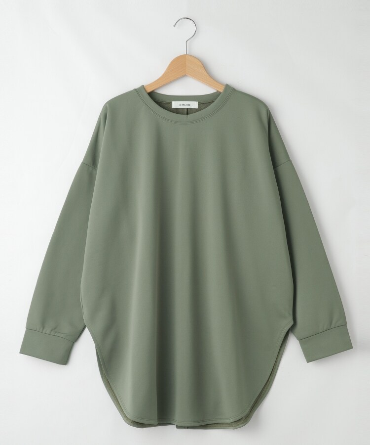 オフプライスストア(ウィメン)(OFF PRICE STORE(Women))のLE MELANGE バックスリットカットソー カーキ(027)